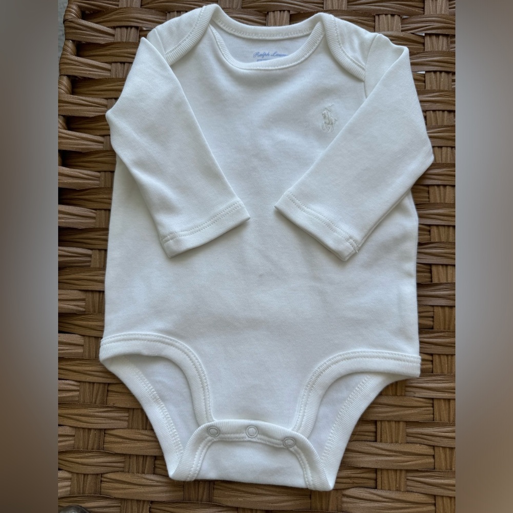NWOT Ralph Lauren bodysuit with Embroidered Logo